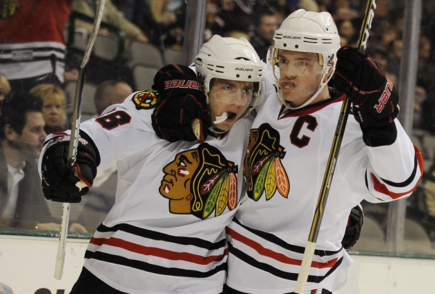 Jonathan Toews and Patrick Kane