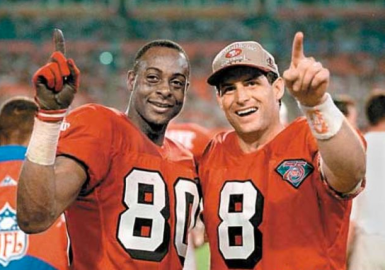 Steve Young and Jerry Rice